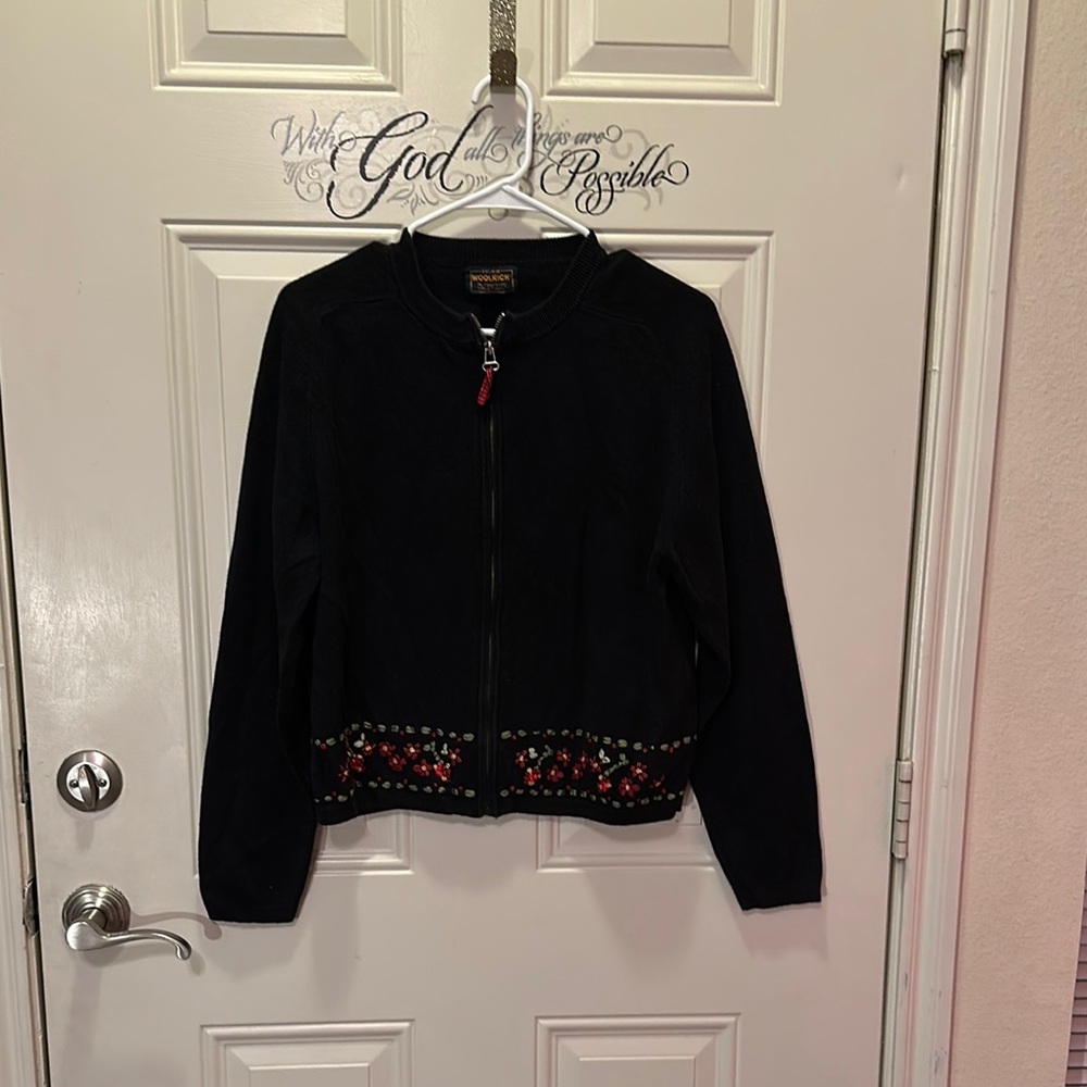 Woolrich Est 1830 New Women's Full Zippered‎ Long S Zippered Sweater Size L